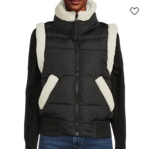 NWT S13 Women’s Blair Faux Shearling Trim Puffer Vest